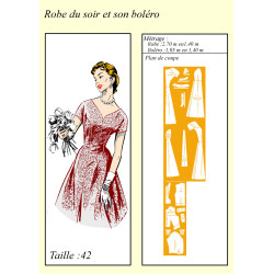 Evening dress and her bolero