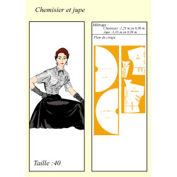 Chemisier et jupe 1953