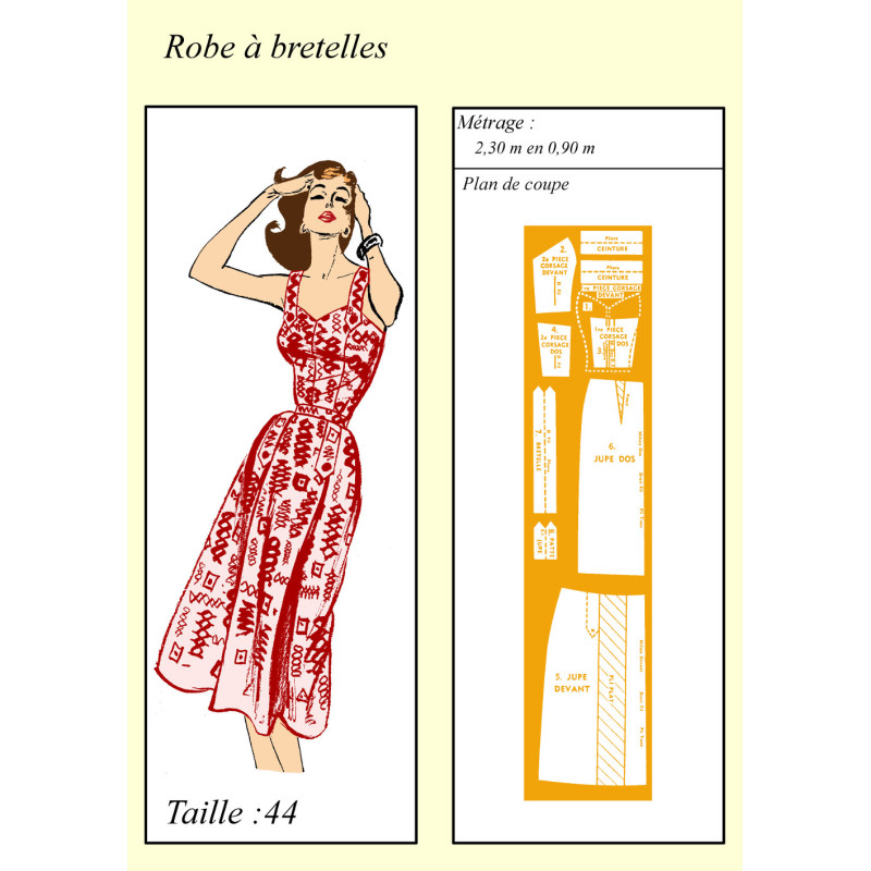 dress with straps 1952