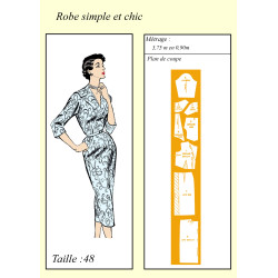 Simple and chic dress 1955