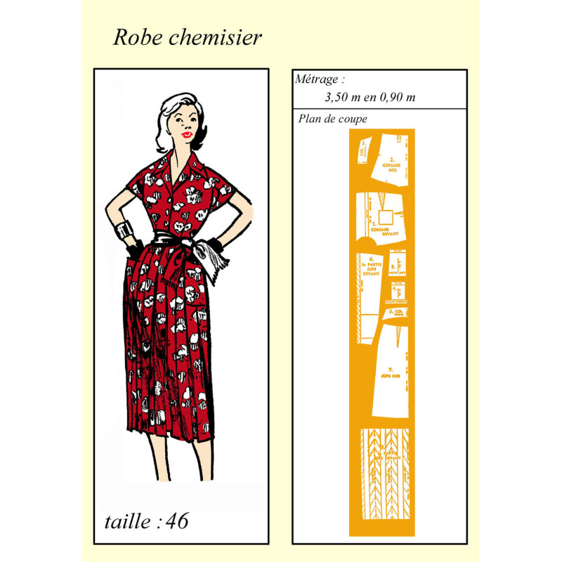 Robe chemisier 1954