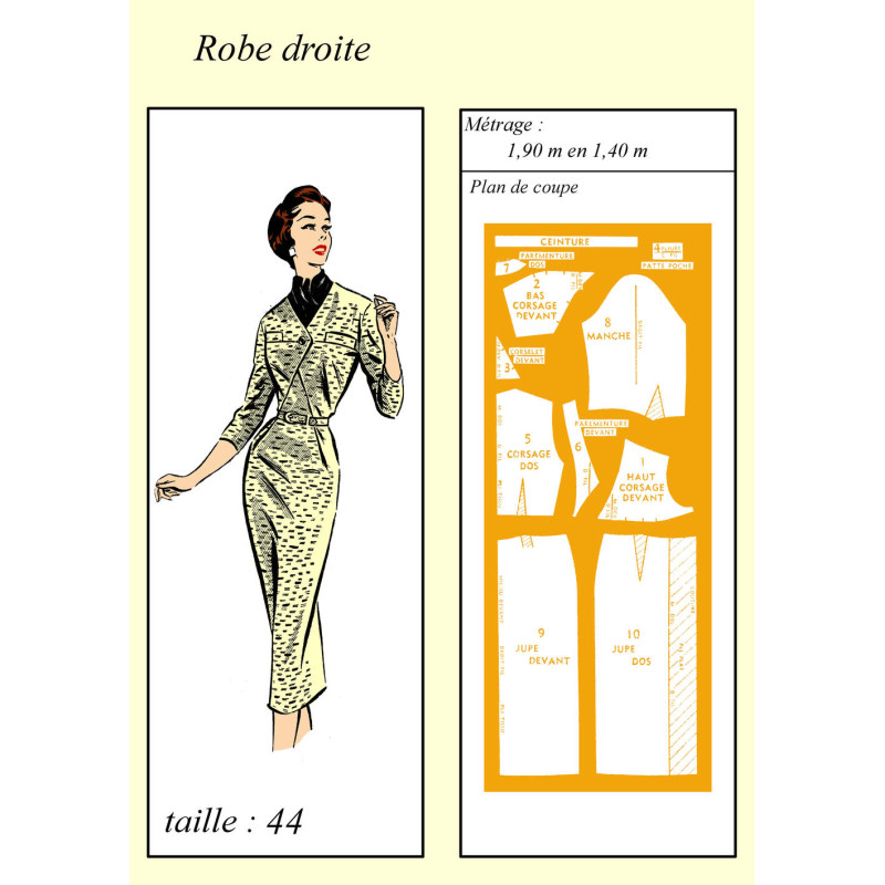 Straight dress with dress chasuble for girl