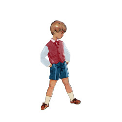 Tailleur mode et gilet pour garçon de 8 ans