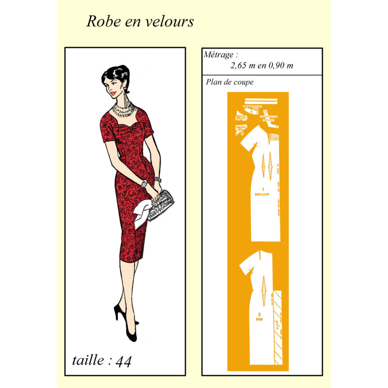 Robe en velours